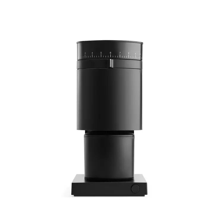 Opus Conical Burr Grinder with 40 mm blades and adjustable settings for all brewing styles.