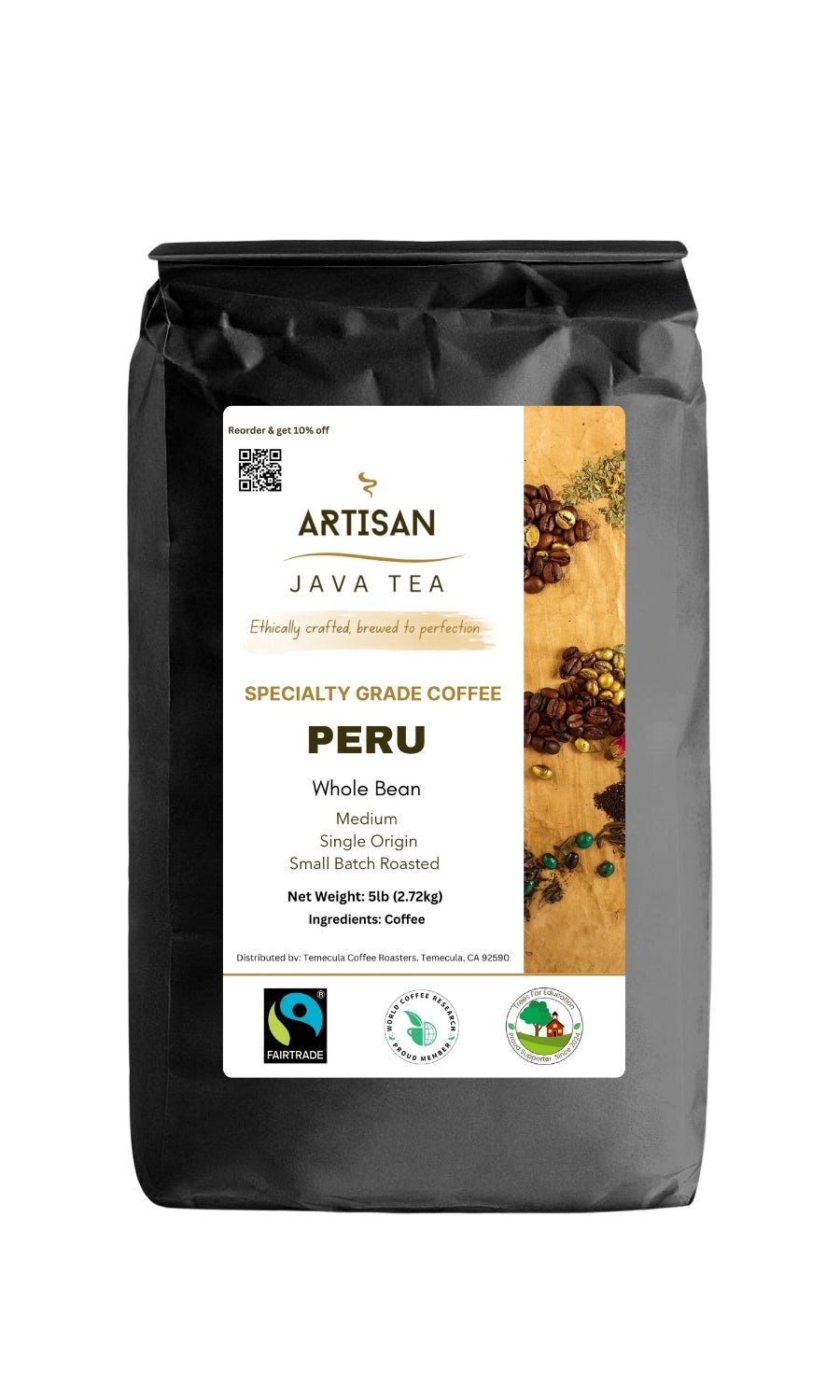 Fairtrade Peru | Single Origin | Specialty Grade Coffee - Artisan Java Tea
