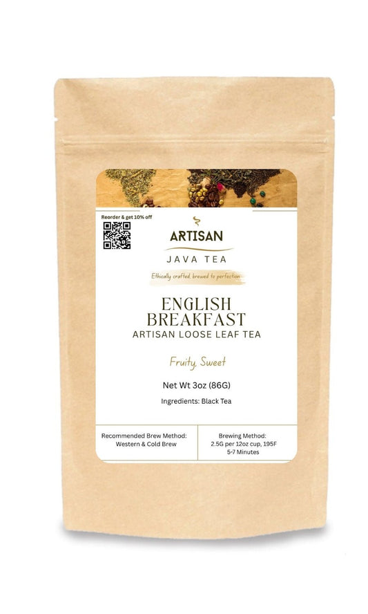 English Breakfast Tea | Loose Leaf Tea in a kraft compostable bag