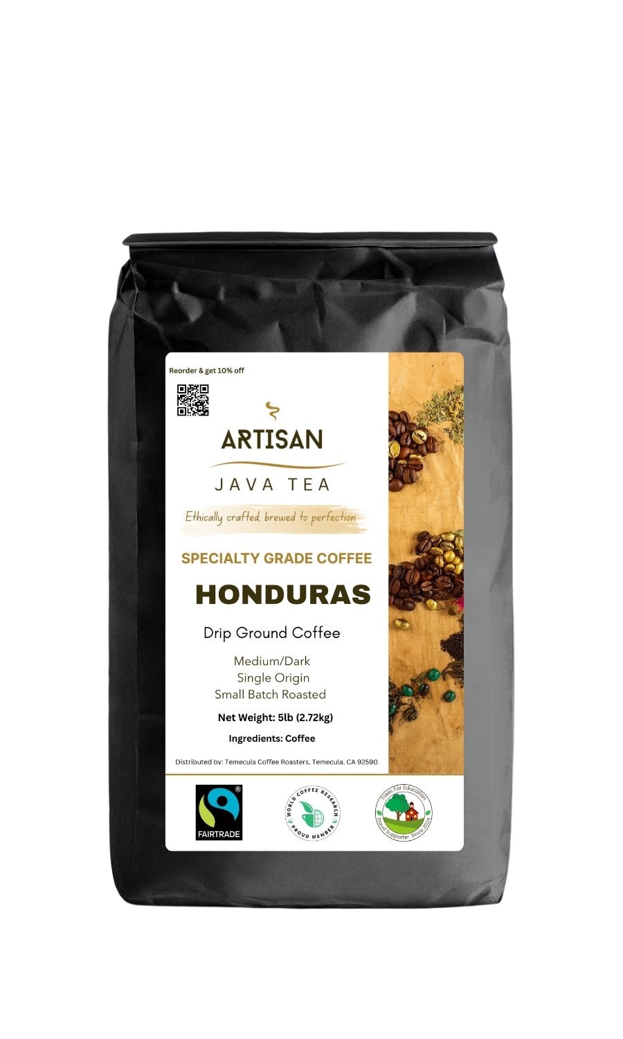 Fairtrade Honduras|Single Origin|Specialty Grade Coffee - Artisan Java Tea