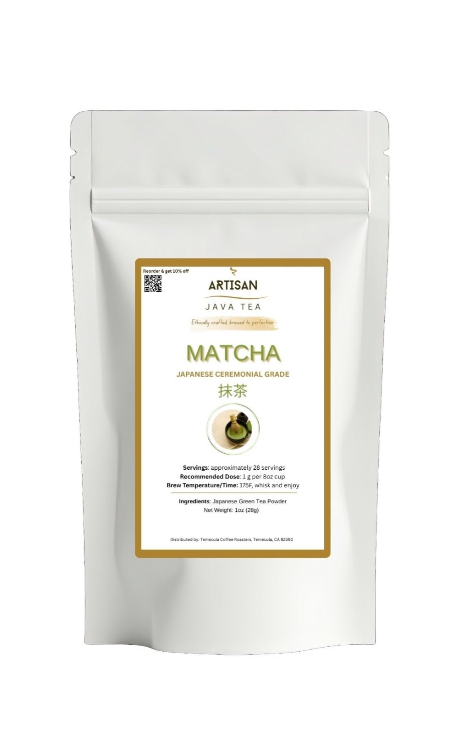 Matcha | Ceremonial Grade | Premium Green Tea Powder - Artisan Java Tea
